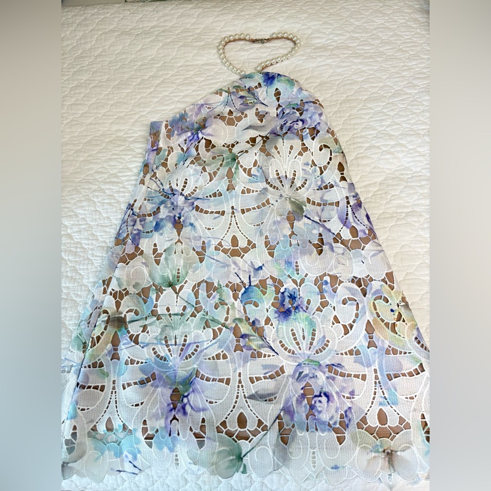 ELLIATT BERLIN DRESS- purple and blue floral, XS